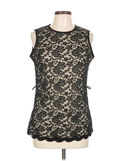 Pre-owned Dressbarn Sleeveless Blouse In Black