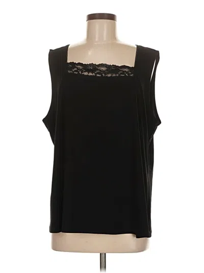 Pre-owned Dressbarn Sleeveless Blouse In Black