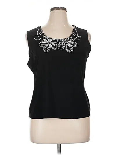Pre-owned Dressbarn Sleeveless Blouse In Black