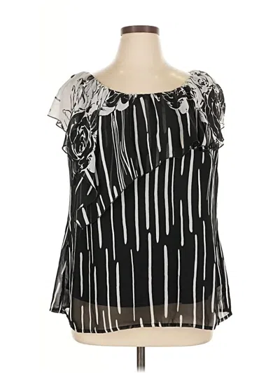 Pre-owned Dressbarn Sleeveless Blouse In Black