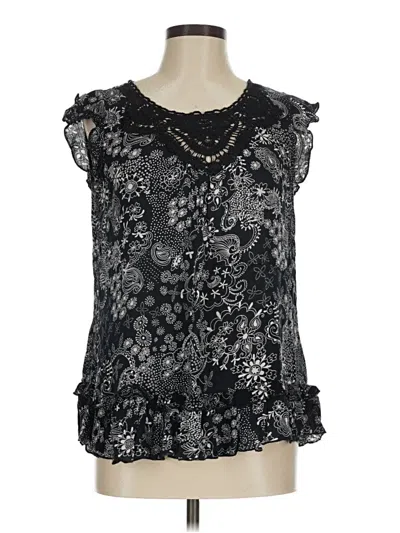 Pre-owned Dressbarn Sleeveless Blouse In Black