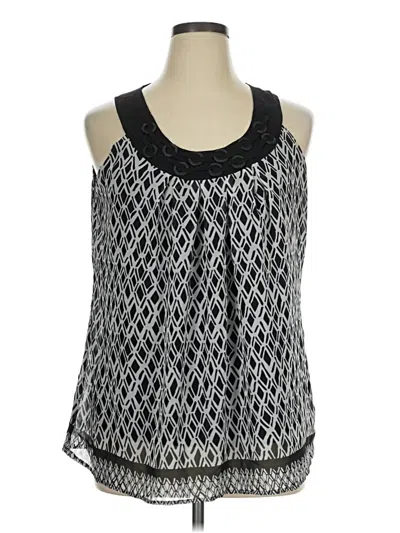 Pre-owned Dressbarn Sleeveless Blouse In Black