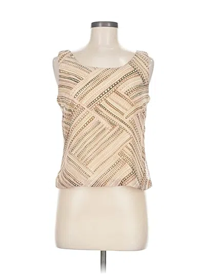 Pre-owned Dressbarn Sleeveless Blouse In Brown