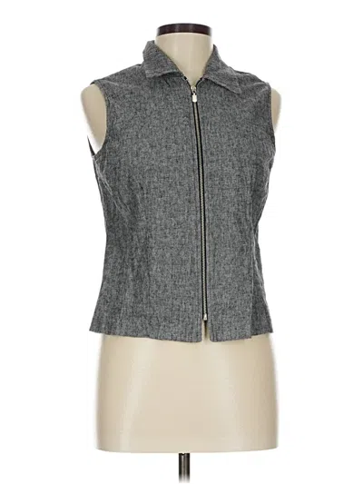 Pre-owned Dressbarn Sleeveless Blouse In Gray