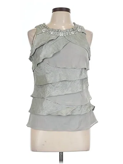 Pre-owned Dressbarn Sleeveless Blouse In Gray