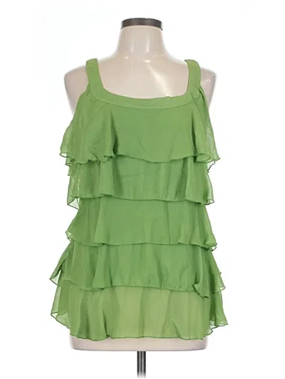 Pre-owned Dressbarn Sleeveless Blouse In Green