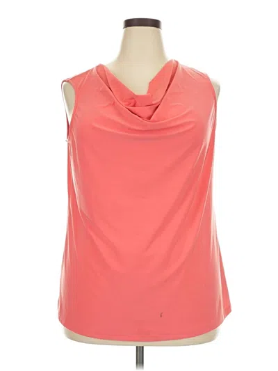Pre-owned Dressbarn Sleeveless Blouse In Orange