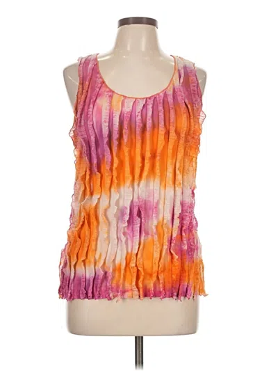 Pre-owned Dressbarn Sleeveless Blouse In Orange