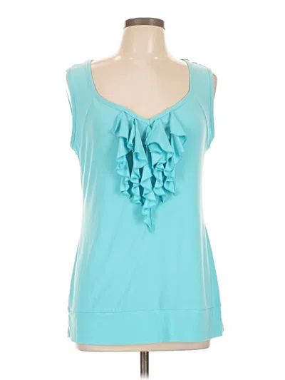 Pre-owned Dressbarn Sleeveless Blouse In Teal