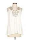 Dressbarn Sleeveless Blouse In White
