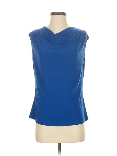 Pre-owned Dressbarn Sleeveless T-shirt In Blue
