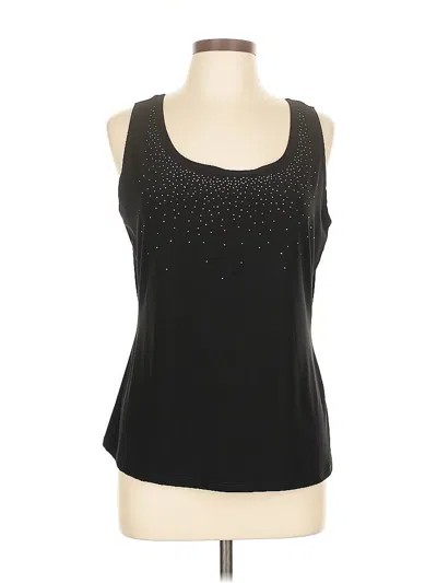 Pre-owned Dressbarn Sleeveless Top In Black