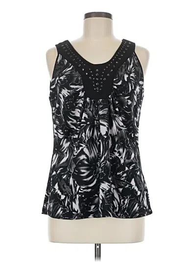 Pre-owned Dressbarn Sleeveless Top In Black