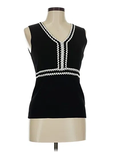 Pre-owned Dressbarn Sleeveless Top In Black