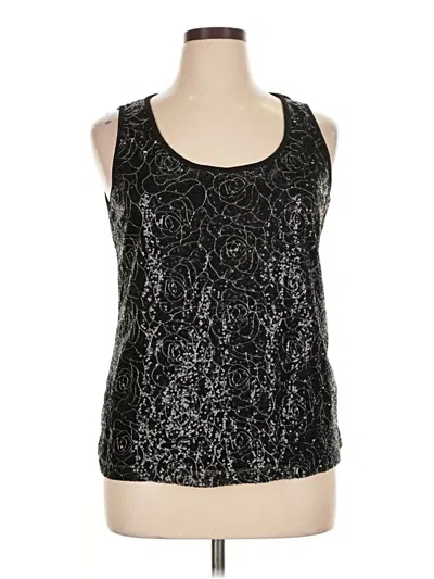 Pre-owned Dressbarn Sleeveless Top In Black
