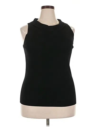 Pre-owned Dressbarn Sleeveless Top In Black