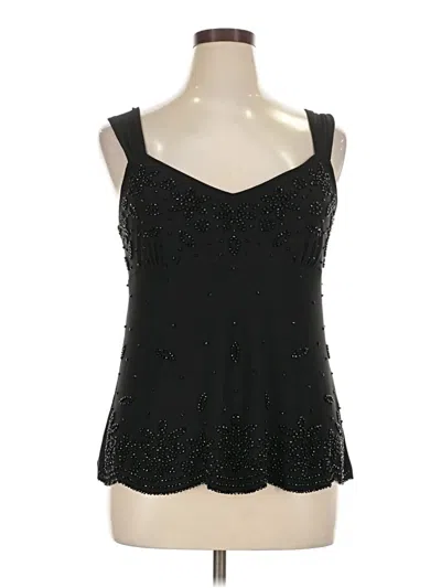 Pre-owned Dressbarn Sleeveless Top In Black