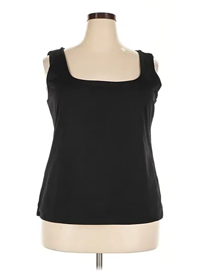 Pre-owned Dressbarn Sleeveless Top In Black