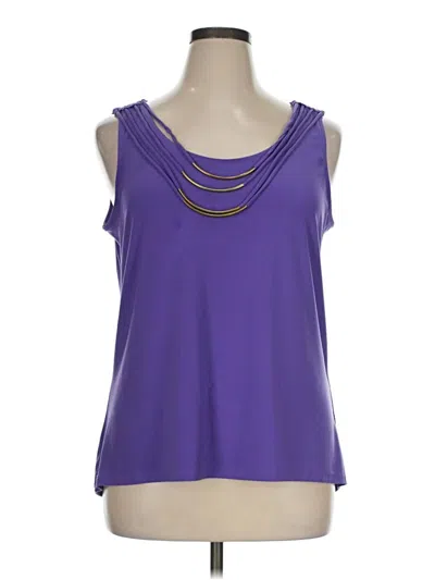 Pre-owned Dressbarn Sleeveless Top In Purple