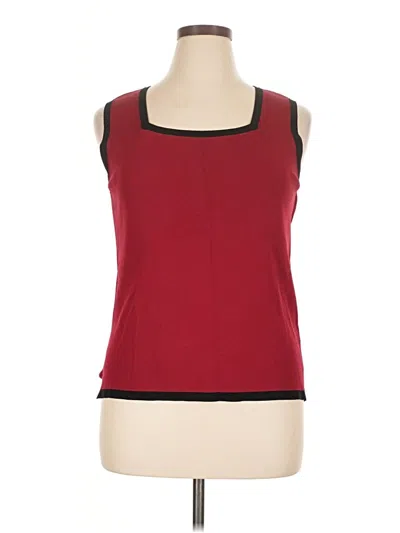 Pre-owned Dressbarn Sleeveless Top In Red
