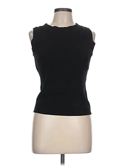 Pre-owned Dressbarn Sleeveless T-shirt In Black