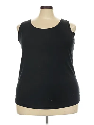 Pre-owned Dressbarn Sleeveless T-shirt In Black