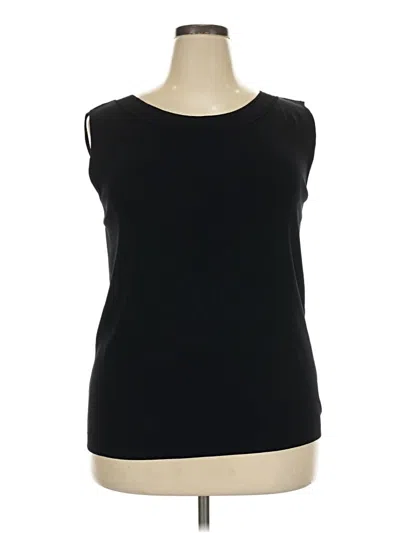 Pre-owned Dressbarn Sleeveless T-shirt In Black
