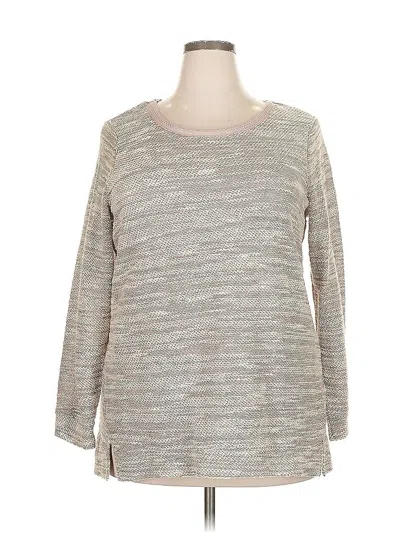 Pre-owned Dressbarn Sunday Pullover Sweater In Gray