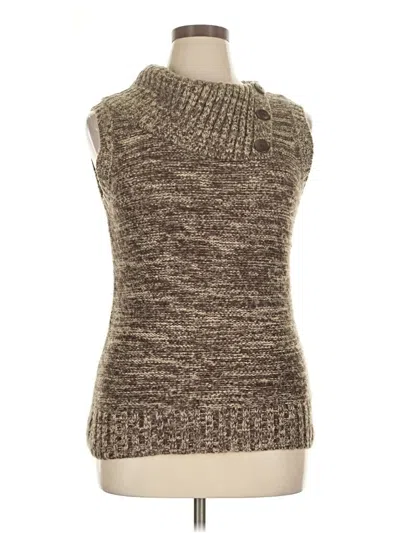 Pre-owned Dressbarn Sweater Vest In Brown