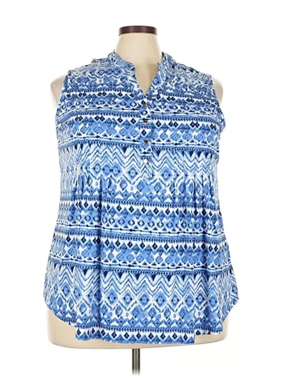 Dressbarn Tank Top In Blue