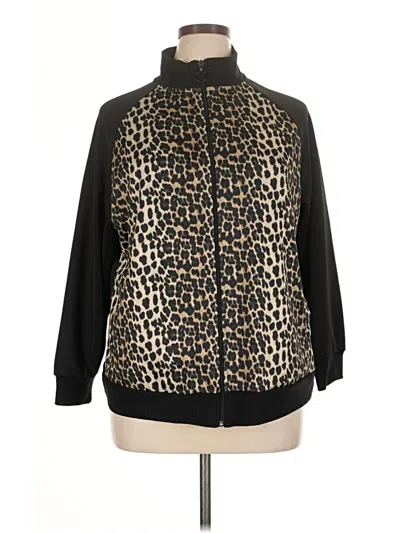 Pre-owned Dressbarn Track Jacket In Black