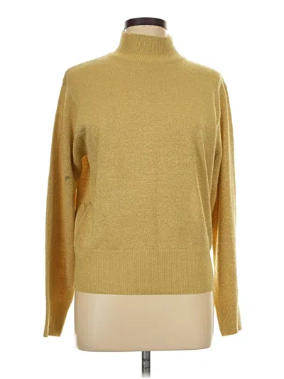 Pre-owned Dressbarn Turtleneck Sweater In Gold