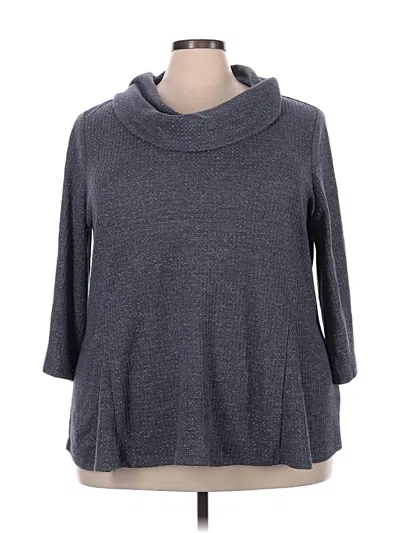 Pre-owned Dressbarn Turtleneck Sweater In Gray