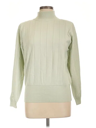 Pre-owned Dressbarn Turtleneck Sweater In Green
