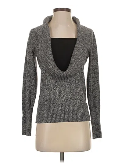 Pre-owned Dressbarn Turtleneck Sweater In Silver