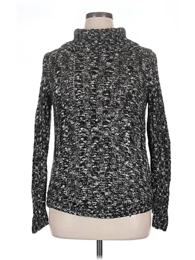 Pre-owned Dressbarn Turtleneck Sweater In Silver