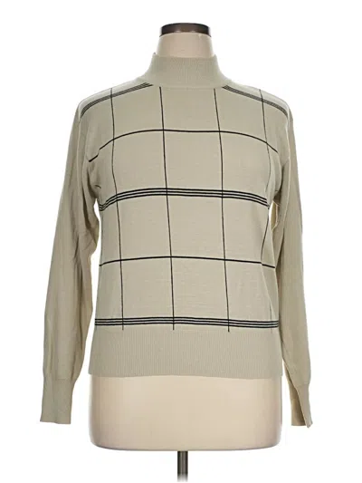 Pre-owned Dressbarn Turtleneck Sweater In Tan