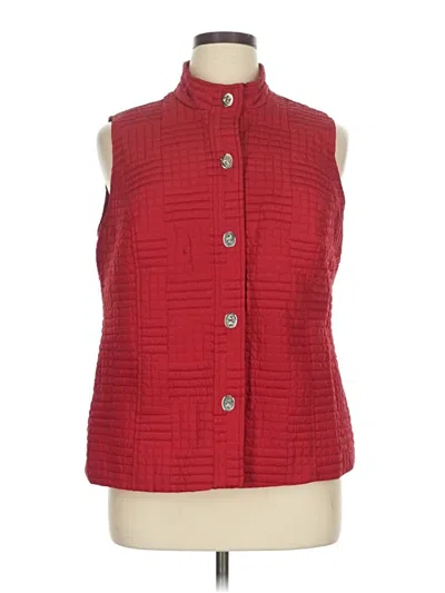 Pre-owned Dressbarn Vest In Red