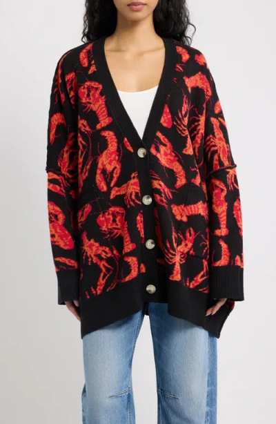 Dressed In Lala Dressed In Black With Red Lobsters