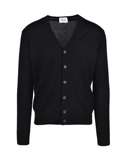 Dressism. Black Merino Wool Cardigan