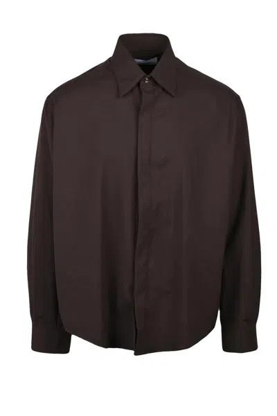Dressism. Shirt Polyester Viscose Elastane - Brown