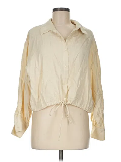 Pre-owned Drew 3/4 Sleeve Blouse In Ivory