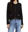 Drew Adelmo Jacket In Navy In Black