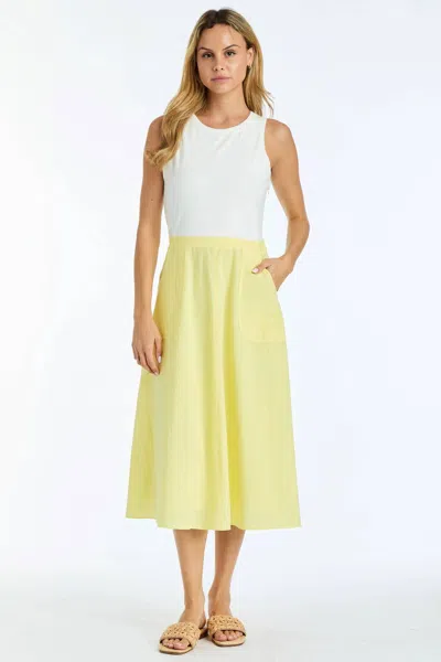 Drew Alaia Twofer Dress In Sun In Multi