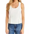 Drew Amira Tank Top In White In White