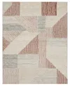 Drew & Jonathan Home Bowen Central Valley 5'3" X 7'10" Area Rug In Red