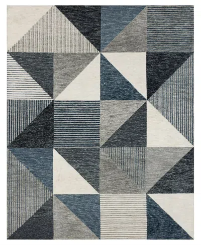 Drew & Jonathan Home Bowen Oblique 8' X 10' Area Rug In Blue