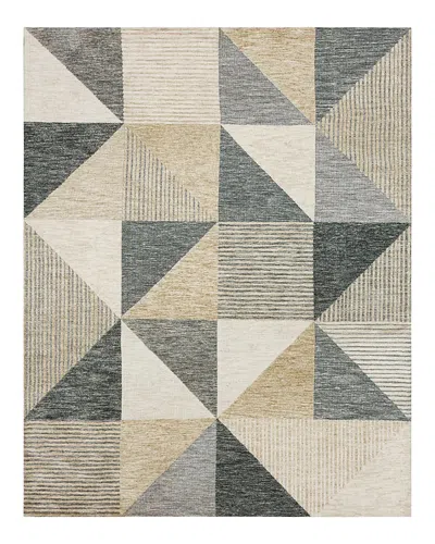 Drew & Jonathan Home Bowen Oblique Area Rug, 5'3 X 7'10 In Tan/blue
