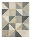 Drew & Jonathan Home Bowen Oblique Area Rug, 8' X 10' In Tan/blue
