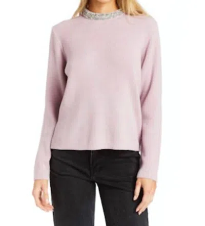 Drew Aurora Jeweled Collar Sweater In Lilac In Purple